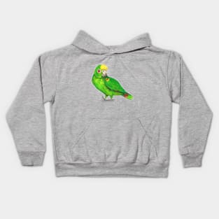 Panama amazon parrot Kids Hoodie